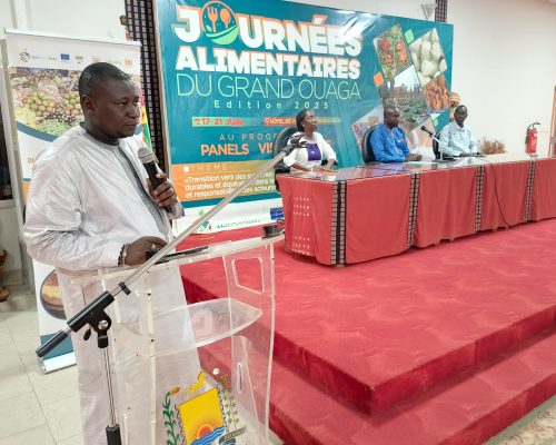 Intervention du coordonnateur du projet AfriFOODlinks à la fin des dialogues multi acteurs et la clôture des Journées Alimentaires du Grand Ouaga
