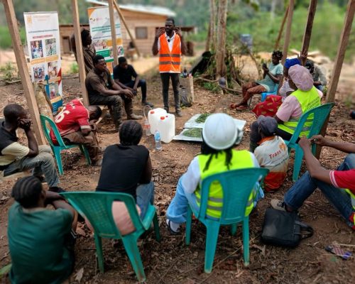 Le formateur en séance de formation
